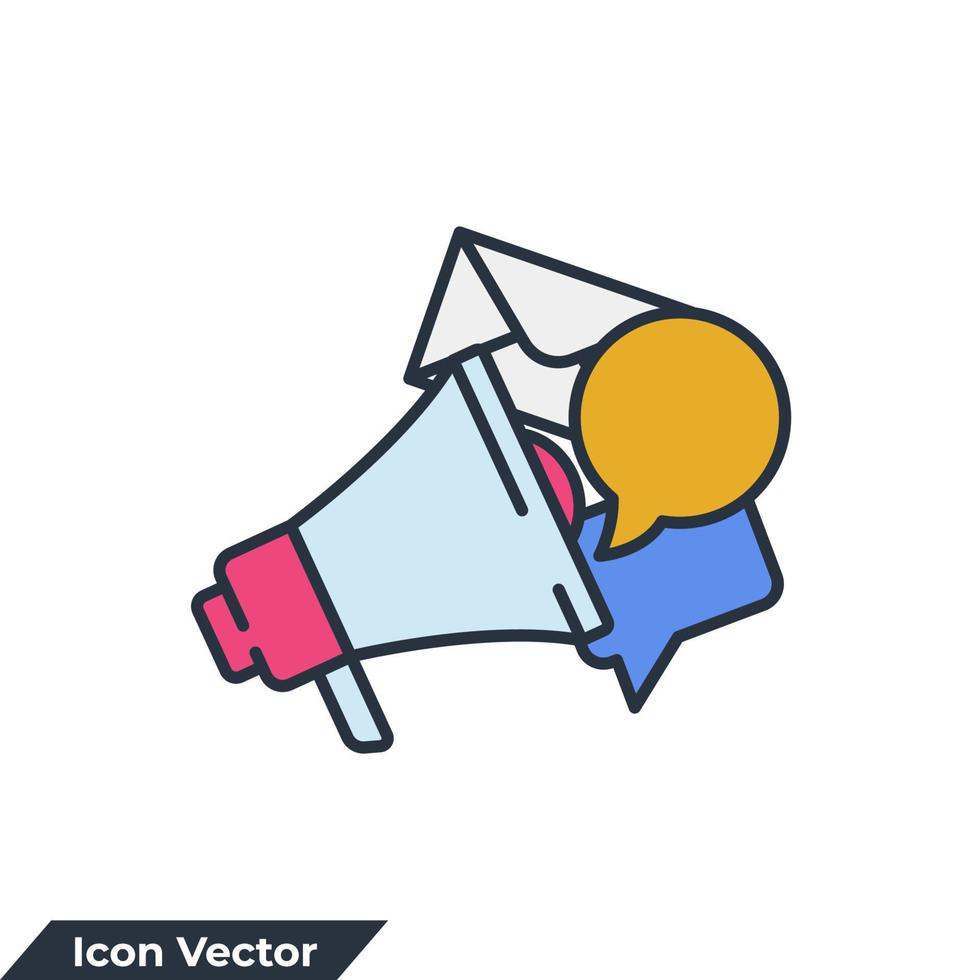 marketing icon logo vector illustration. digital marketing symbol template for graphic and web design collection