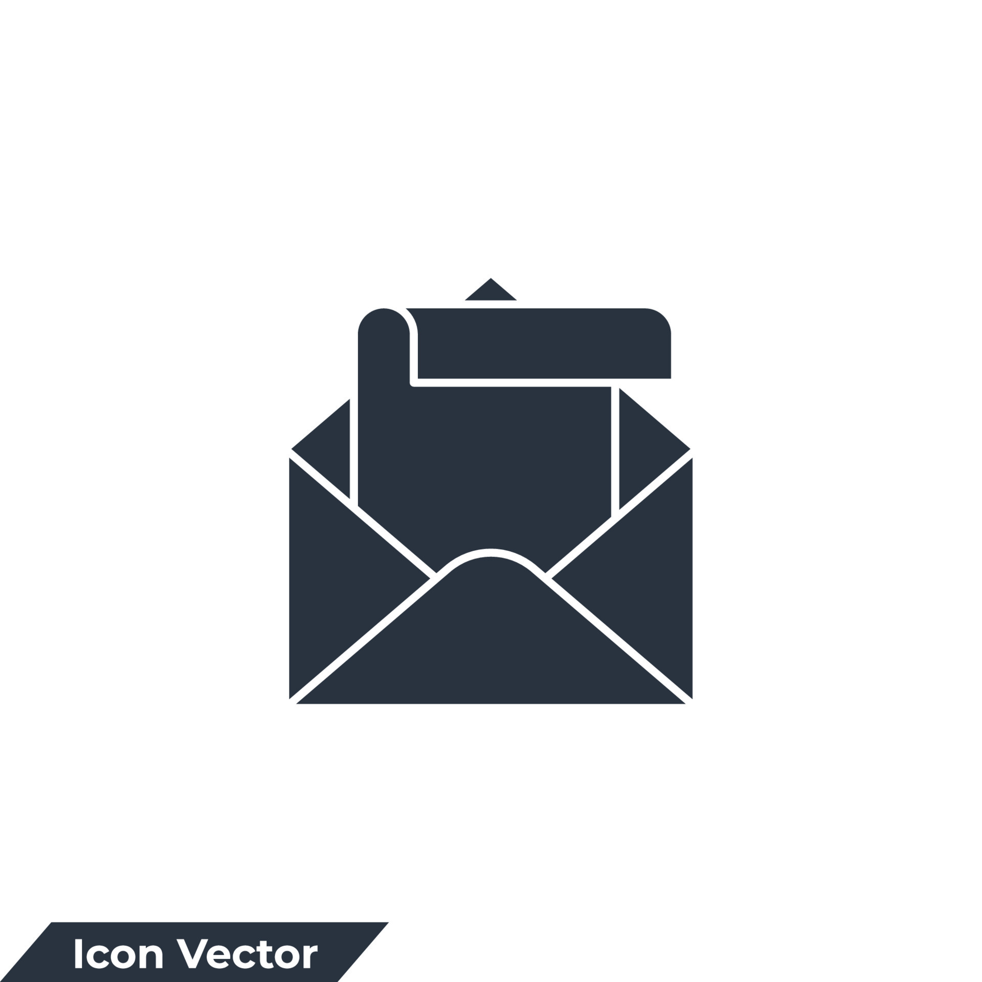 Newsletter Icon Logo Vector Illustration Envelope And Paper Symbol Template For Graphic And Web Design Collection Vector Art At Vecteezy