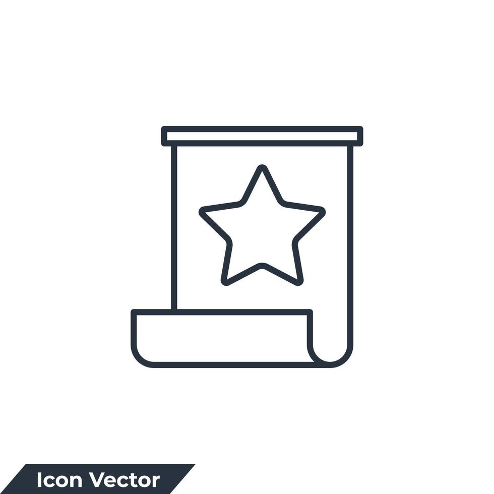 bookmark icon logo vector illustration. Favorite symbol template for graphic and web design collection