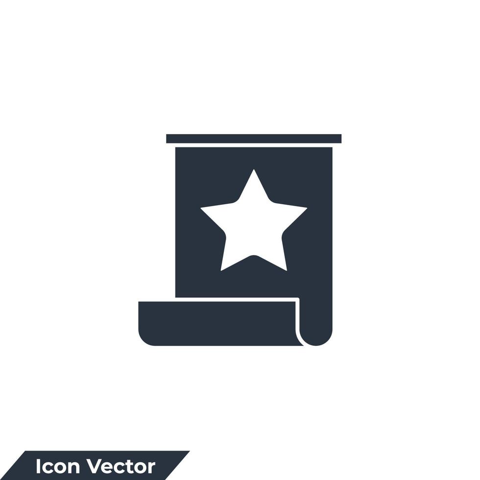 ilustración de vector de logotipo de icono de marcador. plantilla de símbolo favorito para la colección de diseño gráfico y web