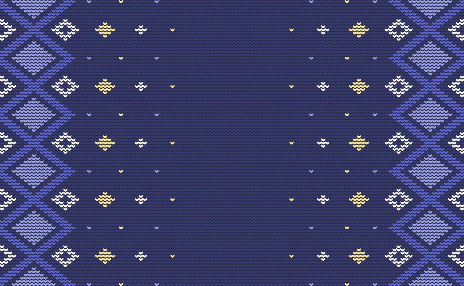 Vector cross stitch chevron background, Knitted ethnic pattern, Embroidery element african style, Purple and yellow pattern yarn folk, Design for textile, fabric, ceramic, wallpaper