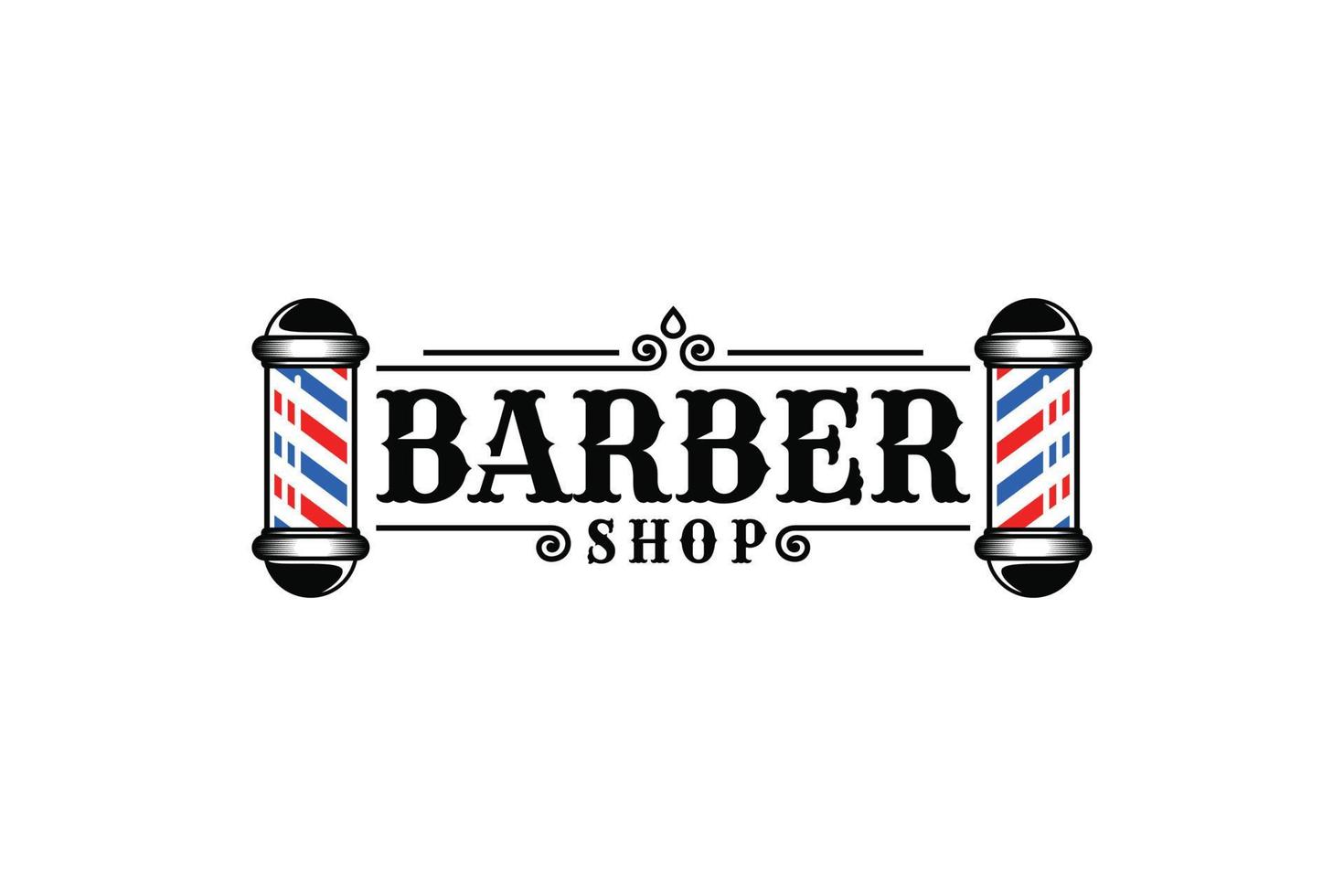 barbería logo vector