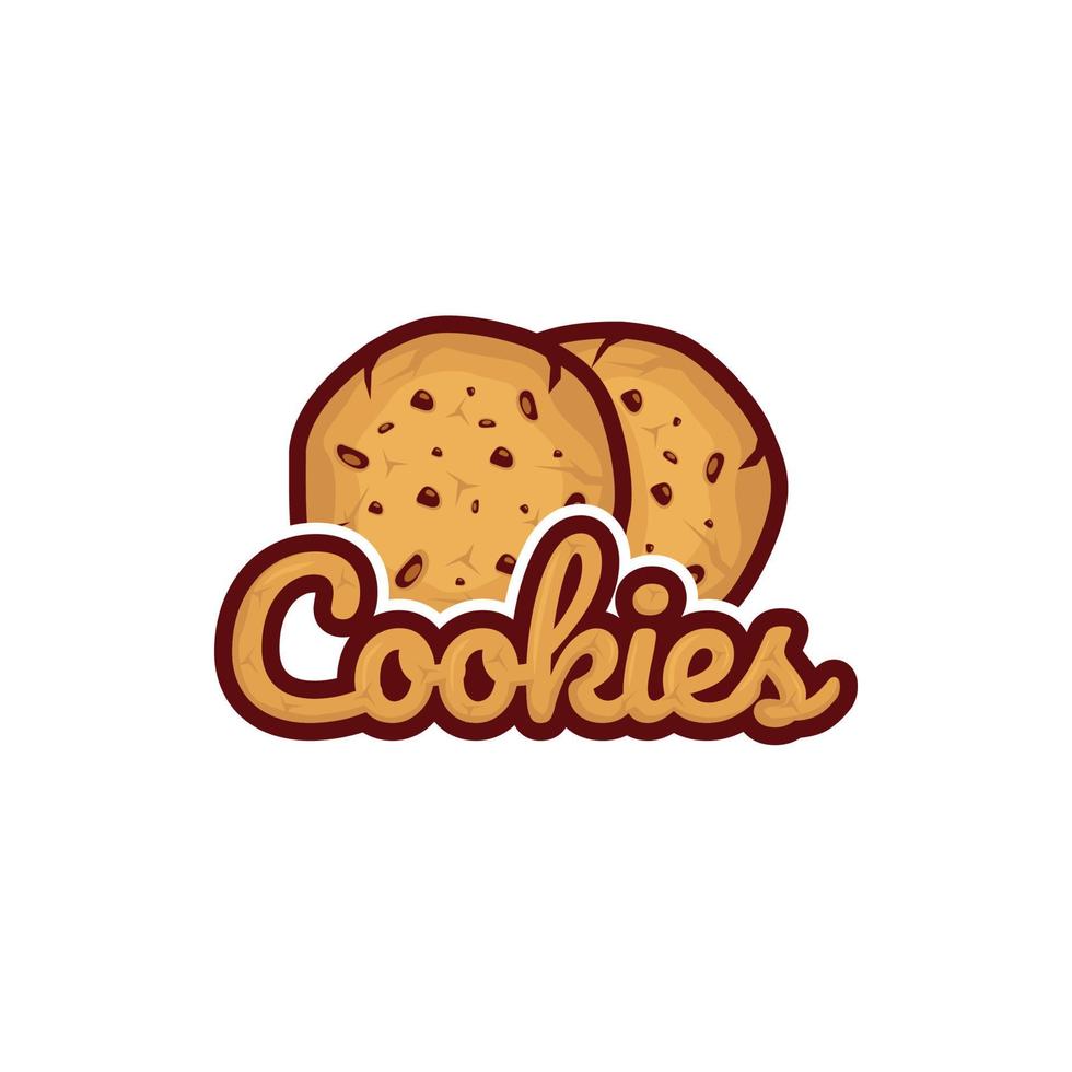 Ilustración de vector de diseño de logotipo de galletas