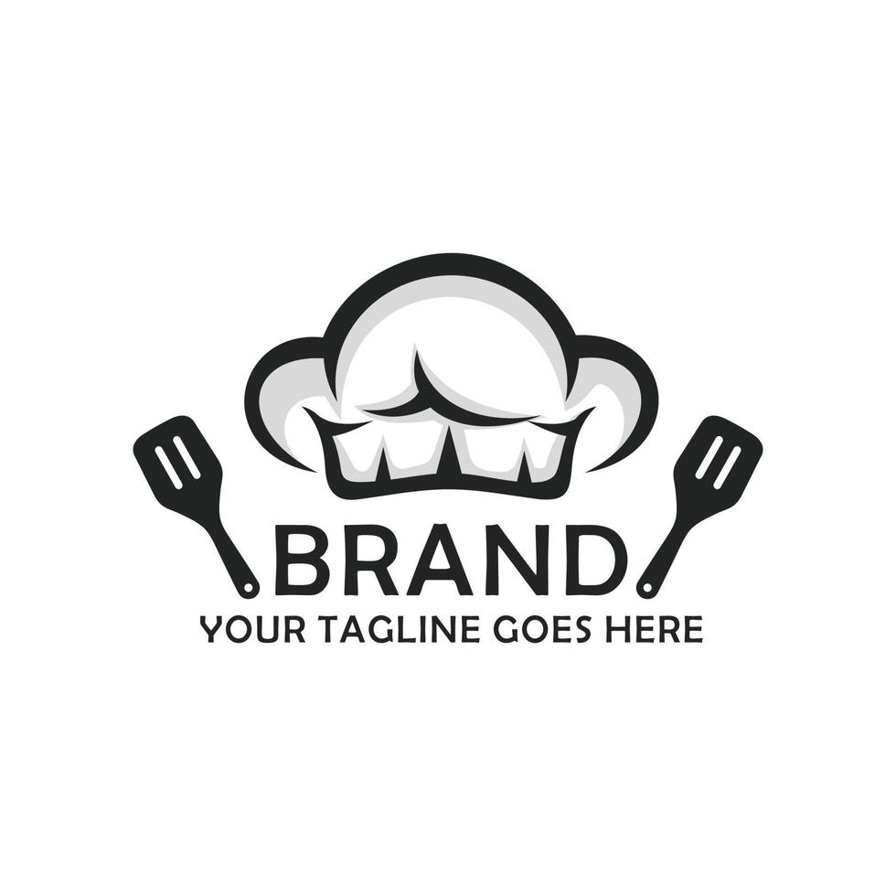Chef logo design vector illustration. Restaurant logo