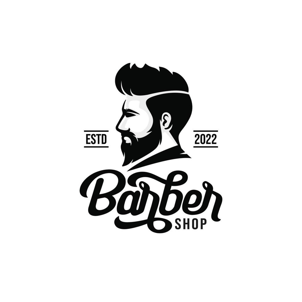 barbería logo vector