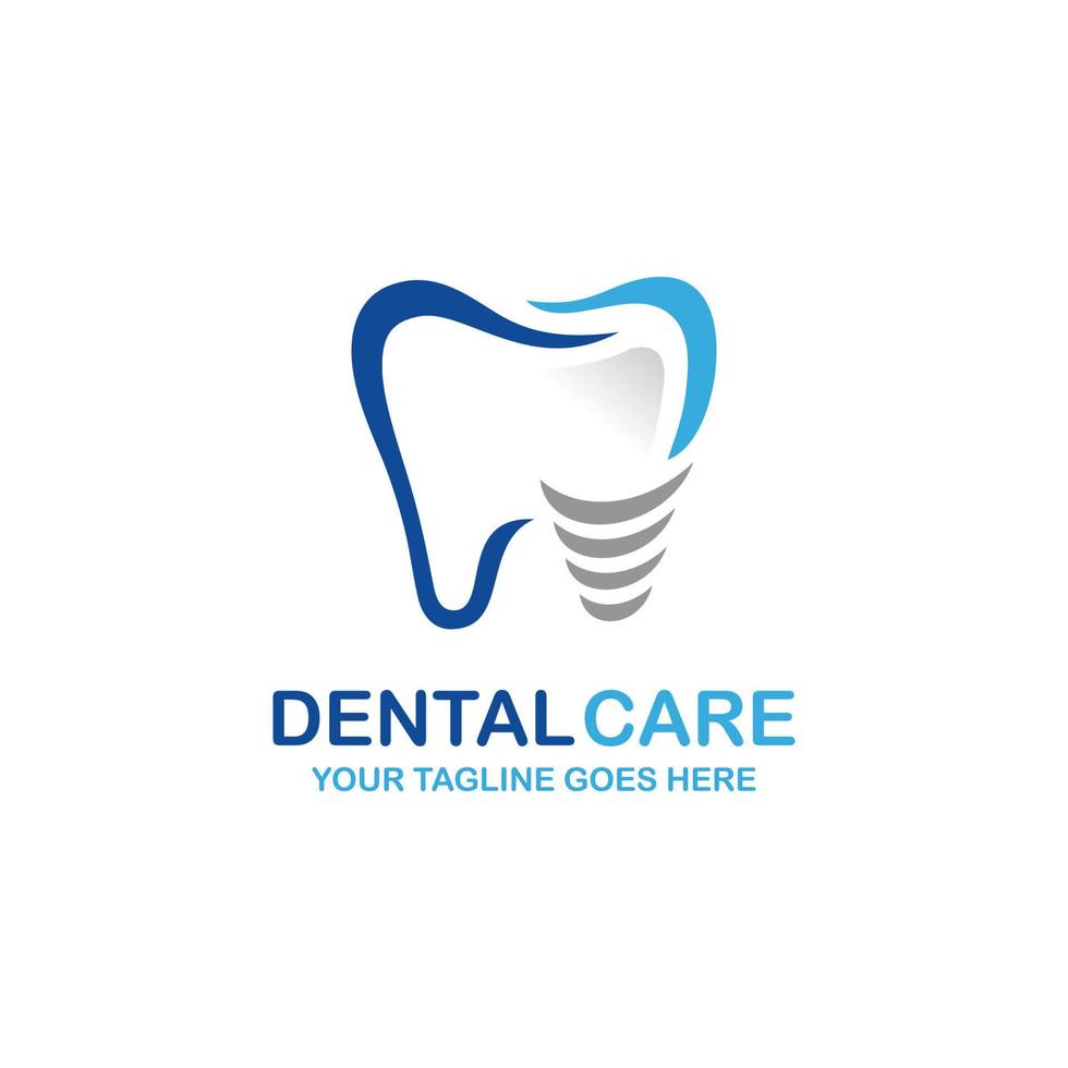 Dental care logo design vector illustration. Dental logo. Orthodontic logo