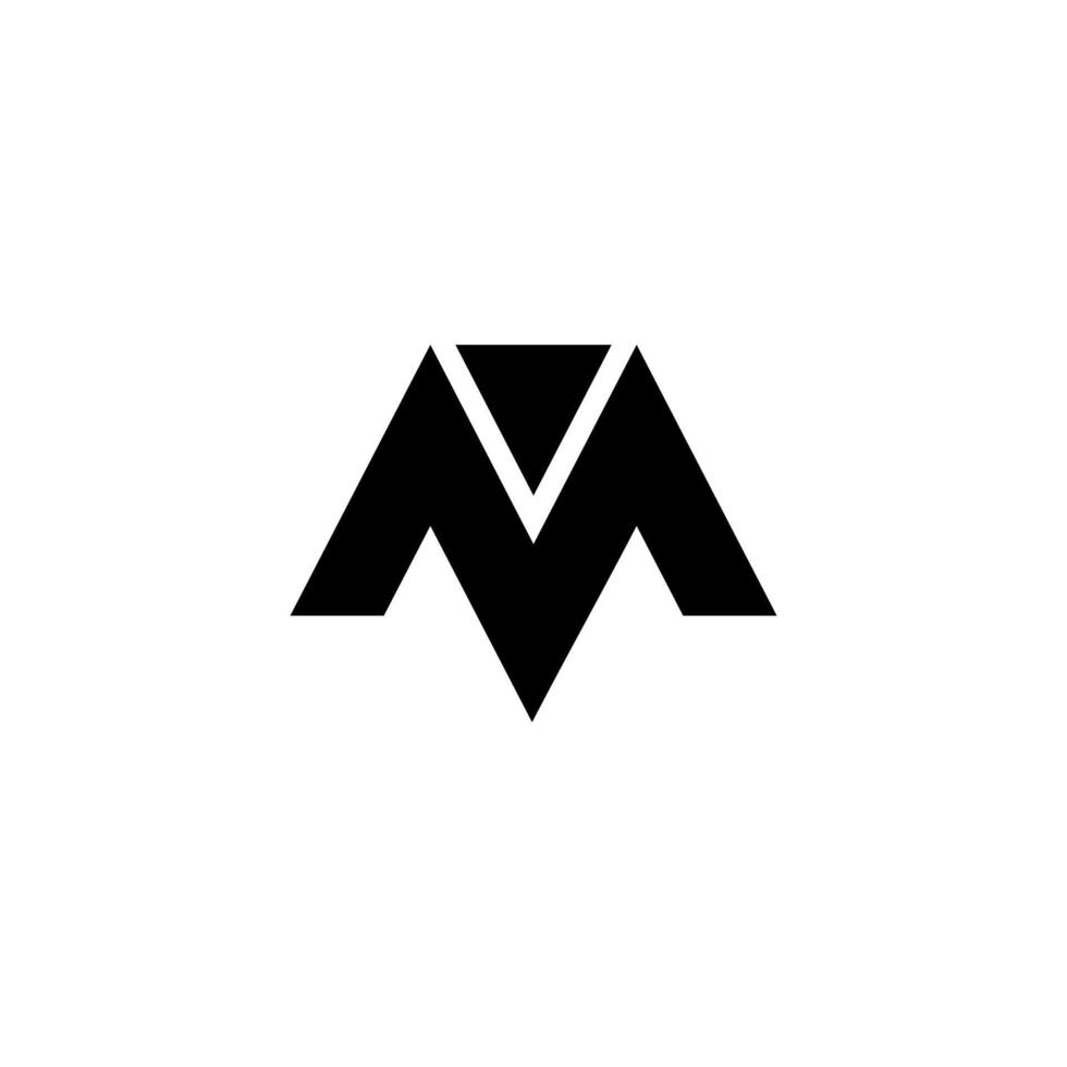 vector de concepto de logotipo m inicial. vector libre de símbolo de icono creativo