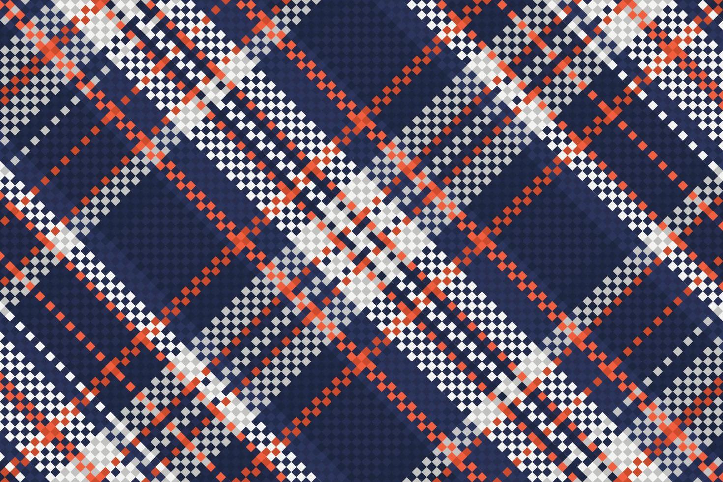 Tartan or plaid halloween color pattern. vector
