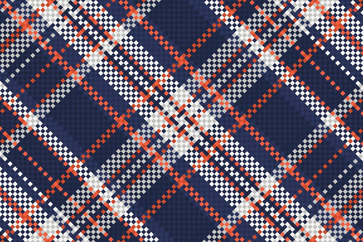 Tartan or plaid halloween color pattern. vector