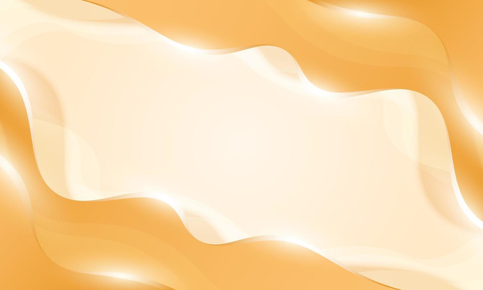 Golden wave background. vector