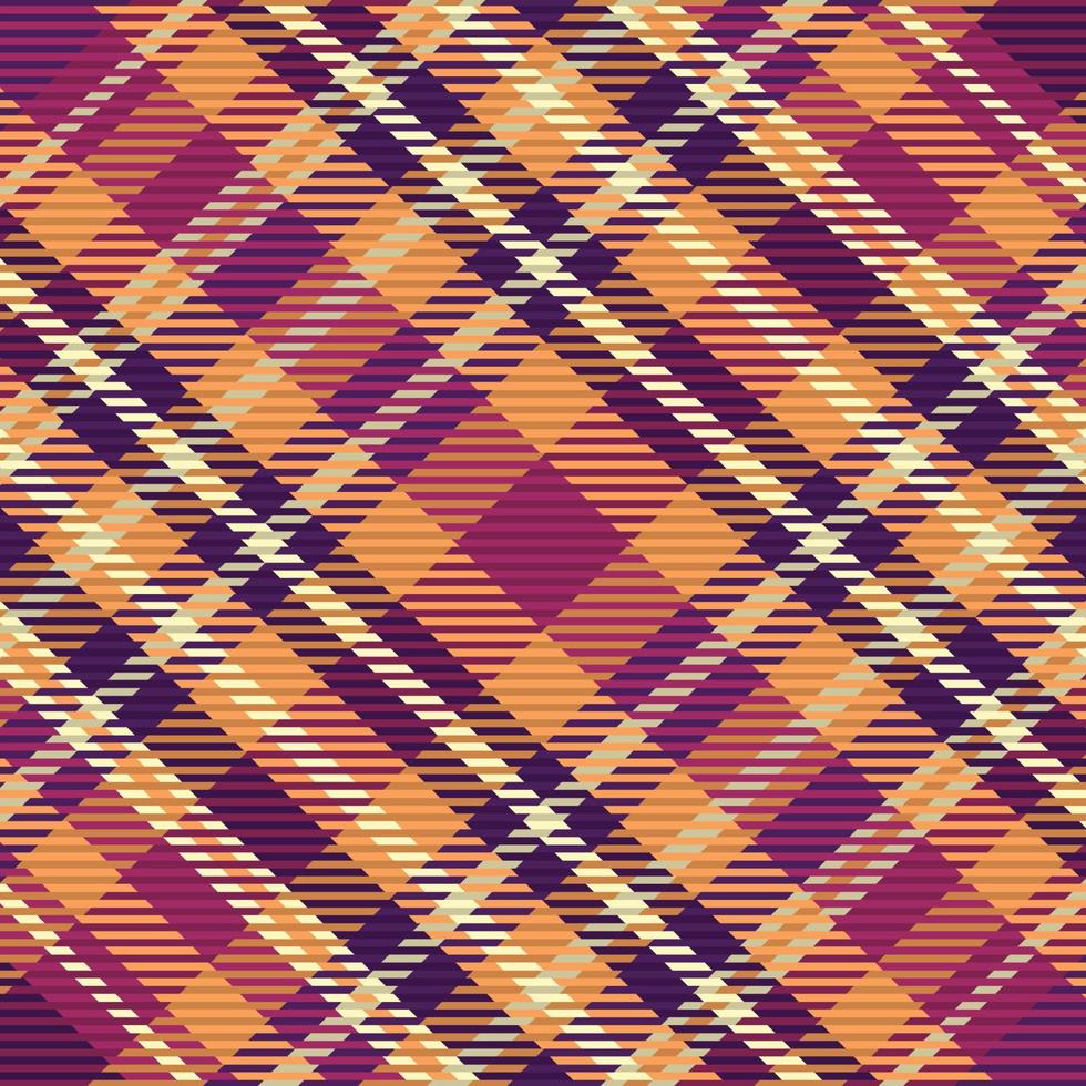 Tartan or plaid halloween color pattern. vector