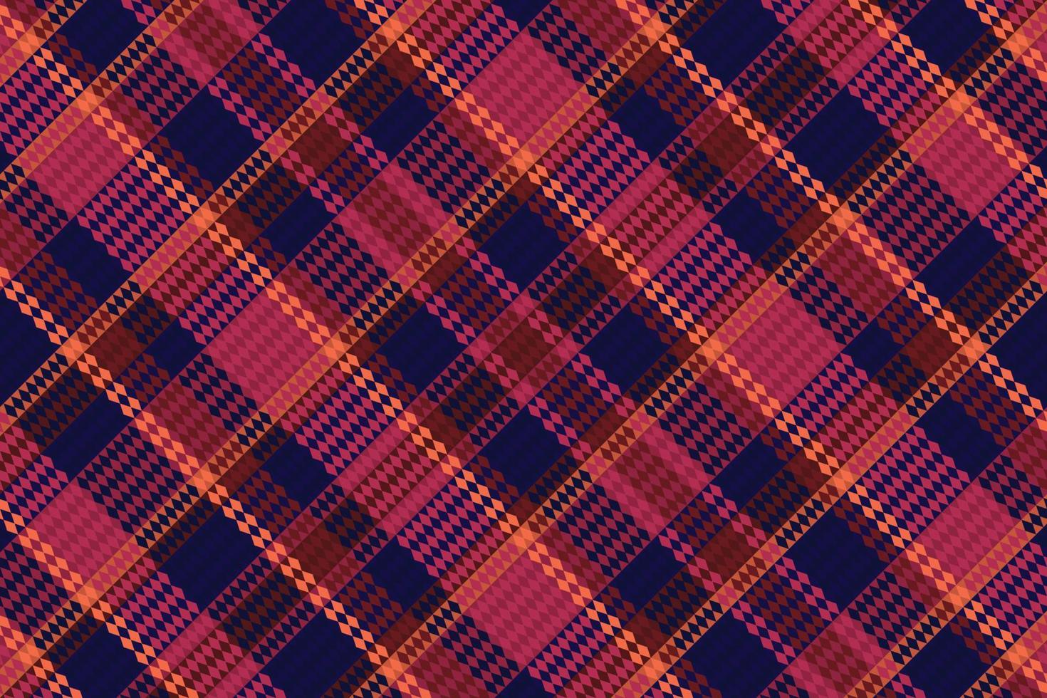 Tartan or plaid halloween color pattern. vector