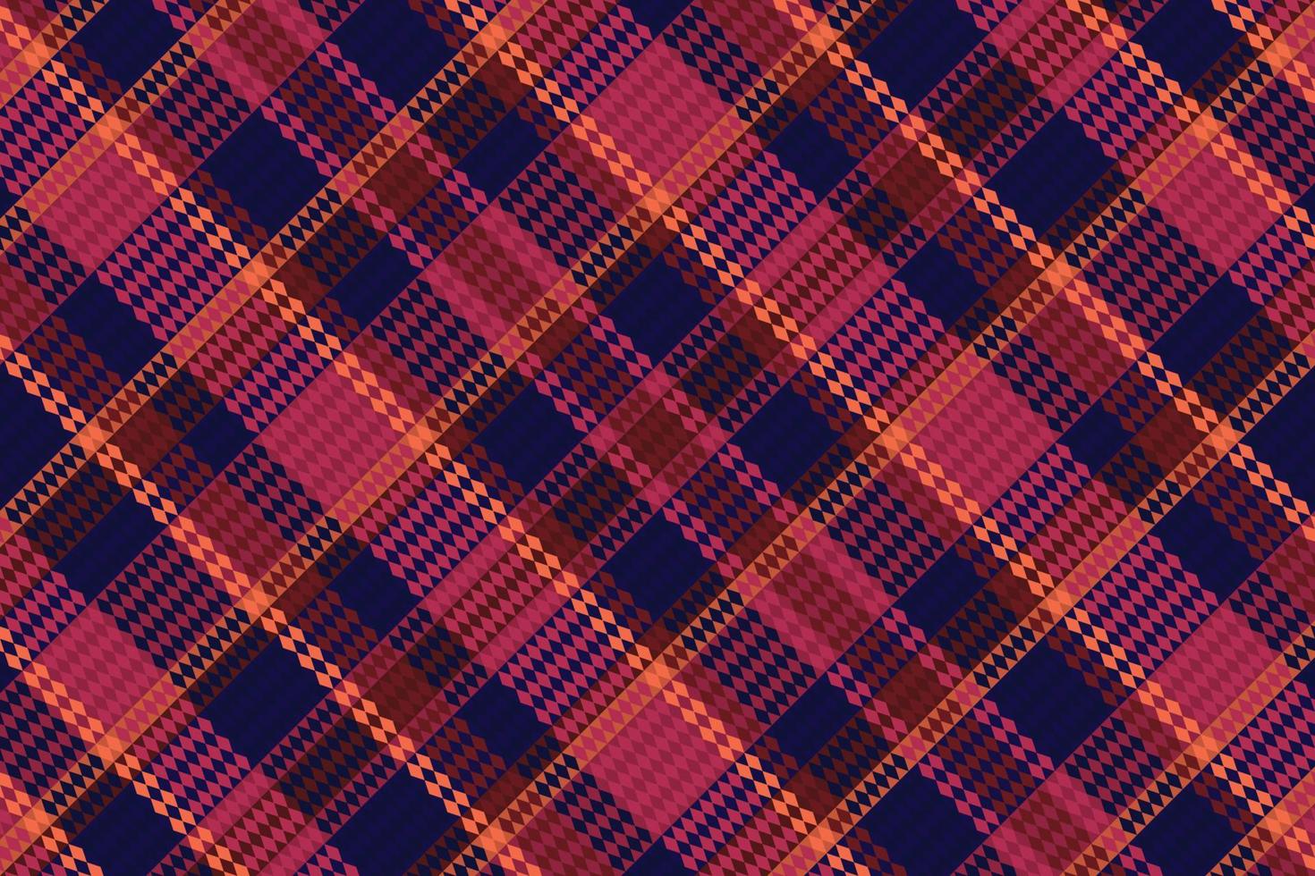 Tartan or plaid halloween color pattern. vector