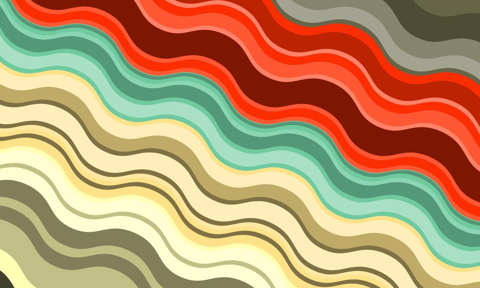 Colorful wave lines background. vector