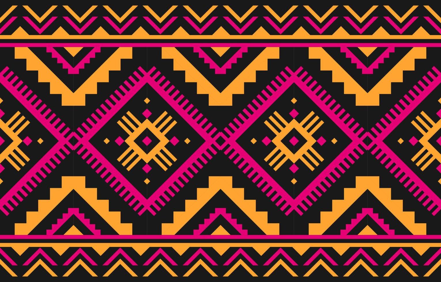 Beautiful carpet ethnic art. Geometric ethnic seamless pattern in tribal. American, Mexican style. vector