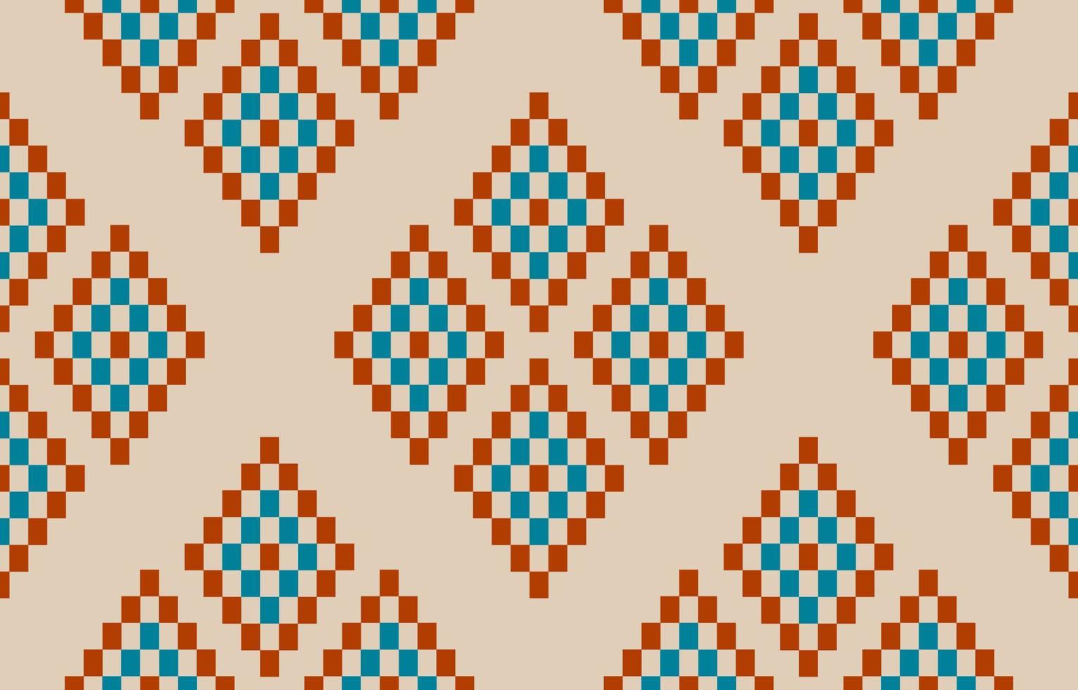 Fabric ethnic Aztec style. Ethnic geometric seamless pattern in tribal. vector