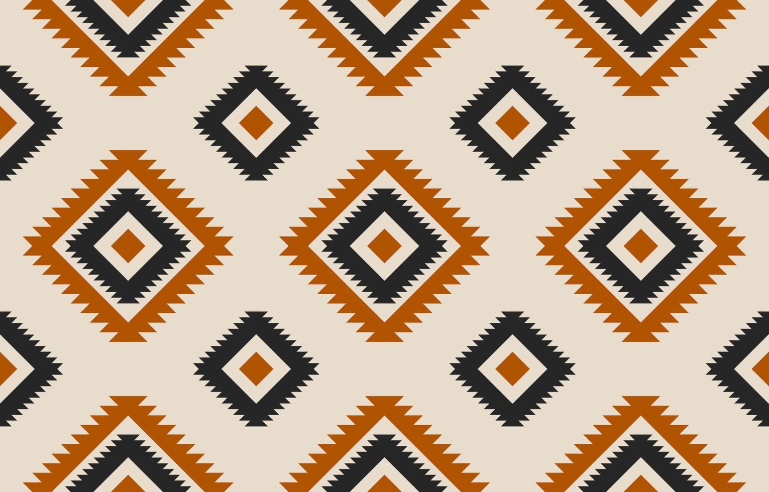 Fabric ethnic Indian style. Geometric ethnic seamless pattern in tribal. vector