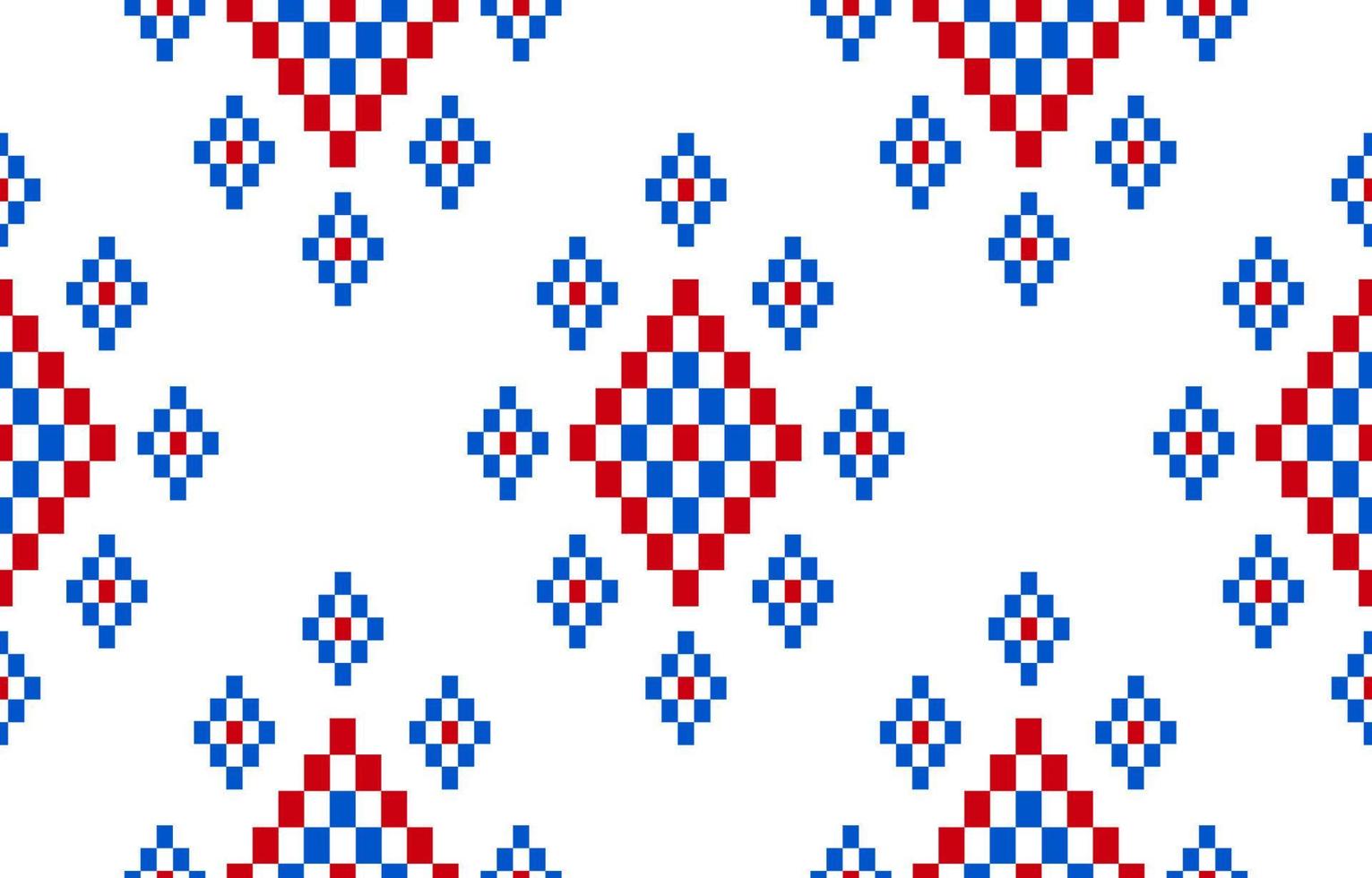 Fabric ethnic Aztec style. Ethnic geometric seamless pattern in tribal. vector