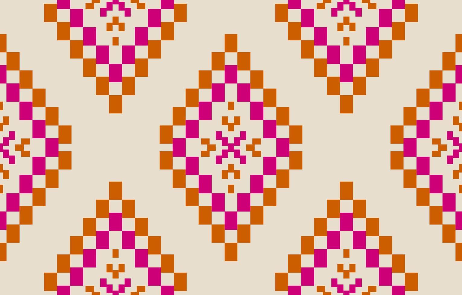 Fabric ethnic Aztec style. Ethnic geometric seamless pattern in tribal. vector