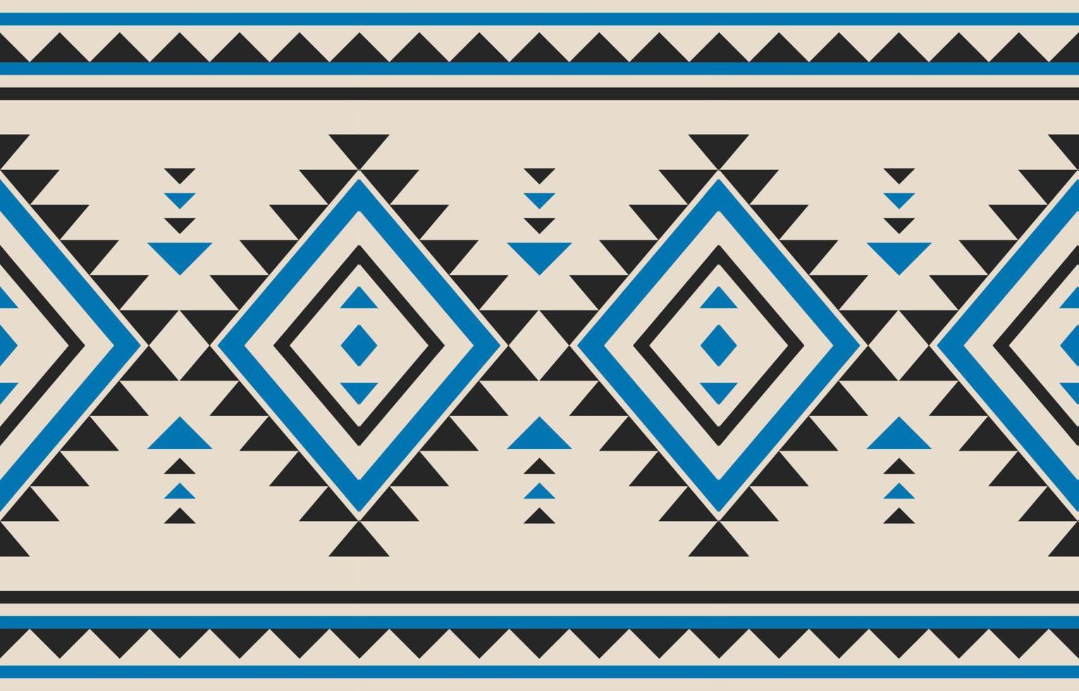 Beautiful carpet ethnic art. Geometric ethnic seamless pattern in tribal. American, Mexican style. vector