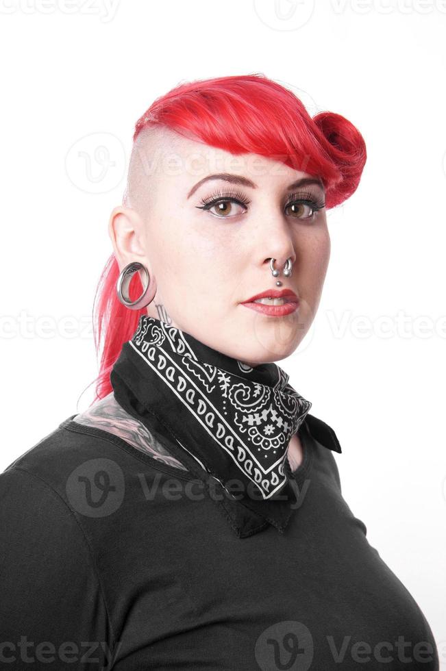 woman with piercings photo