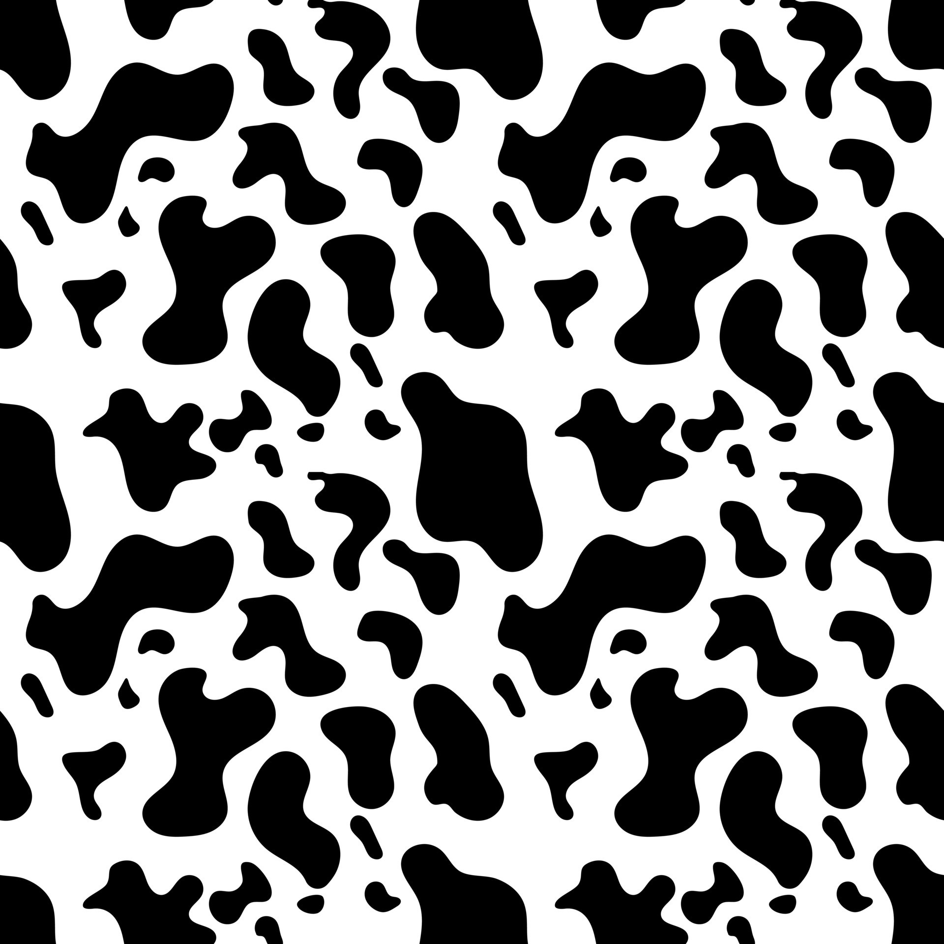 Seamless Brown Cow Spots Pattern On Stock Vector (Royalty Free) 454604362