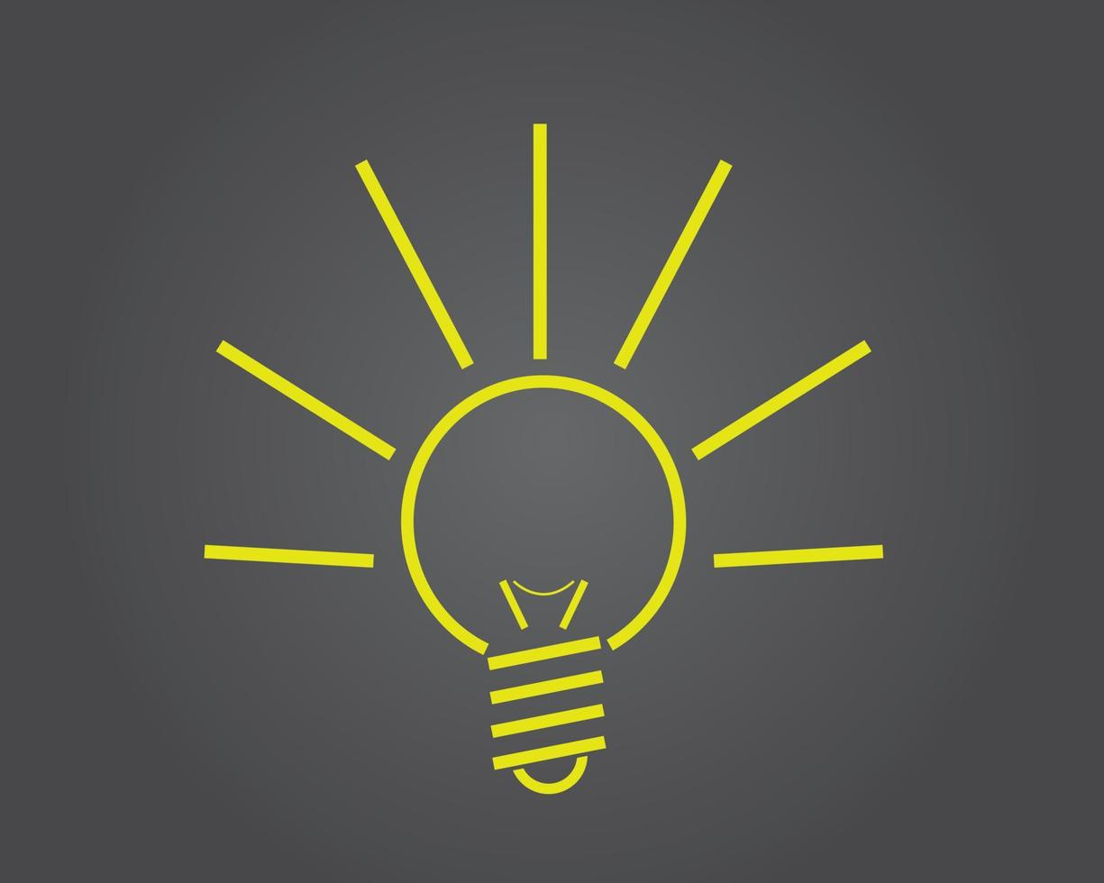 Idea lightbulb logo vector