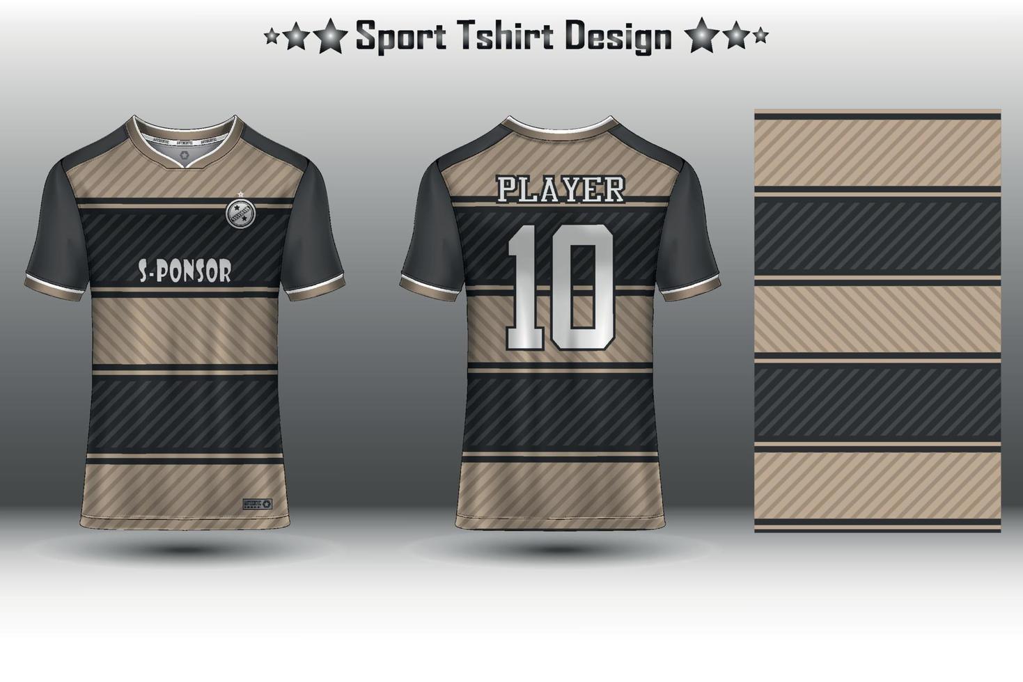 Football jersey mockup, soccer jersey mockup, cycling jersey mockup and sport jersey mockup with abstract geometric pattern vector
