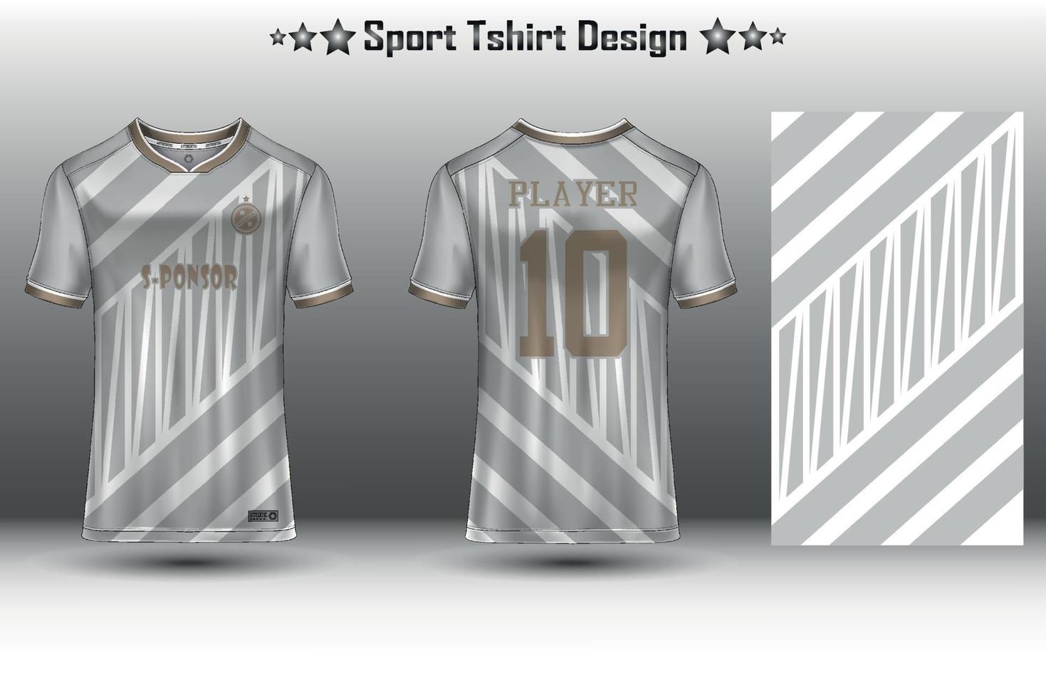 Football jersey mockup, soccer jersey mockup, cycling jersey mockup and sport jersey mockup with abstract geometric pattern vector