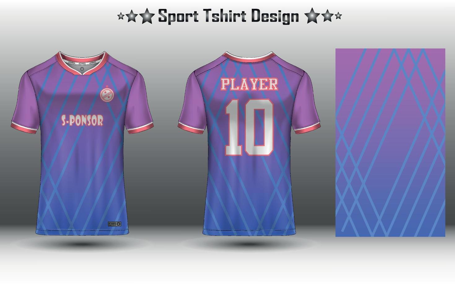 Soccer jersey mockup football jersey design sublimation sport t shirt design collection for racing, cycling, gaming, motocross vector