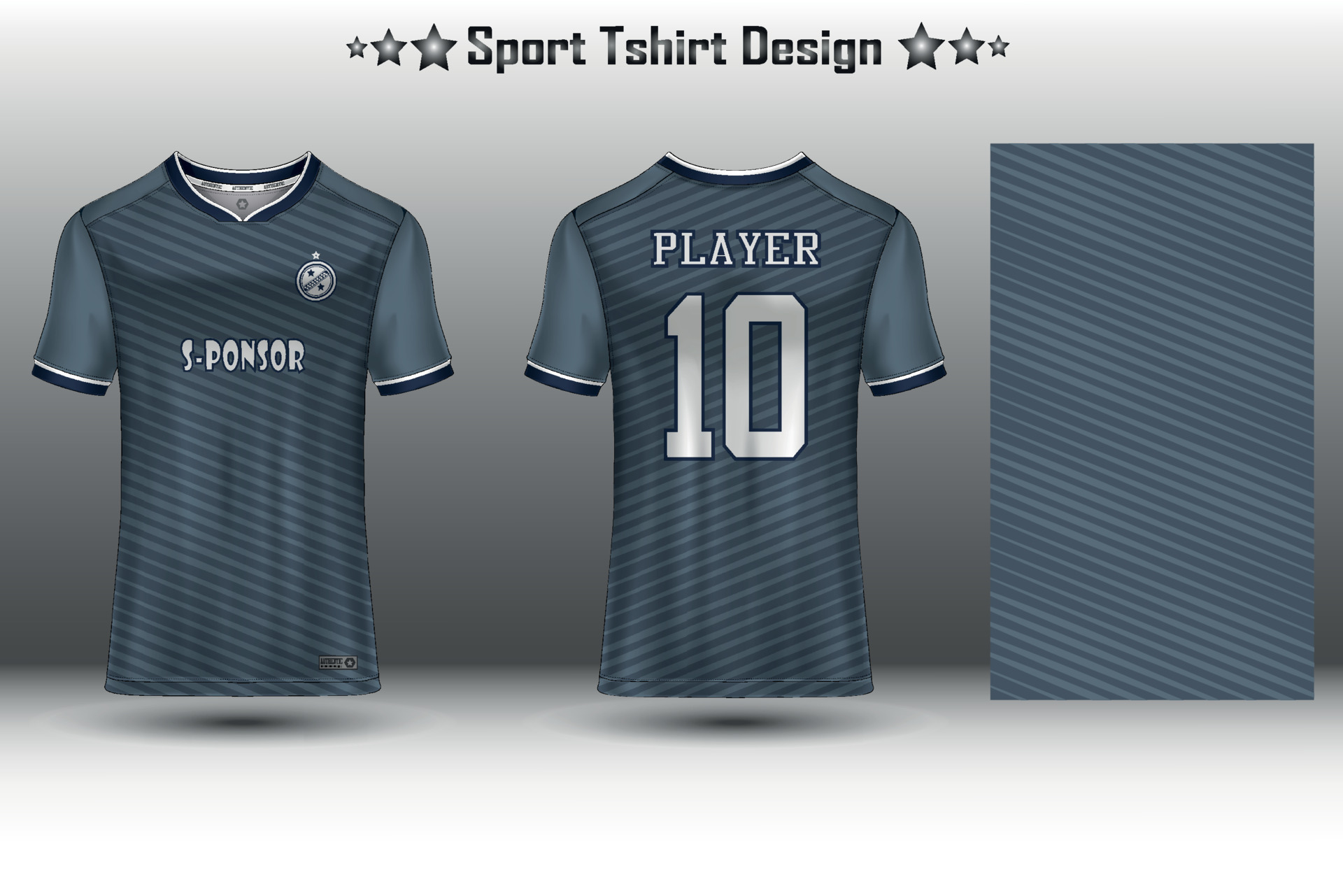 t-shirt sport design template, Soccer jersey mockup for football