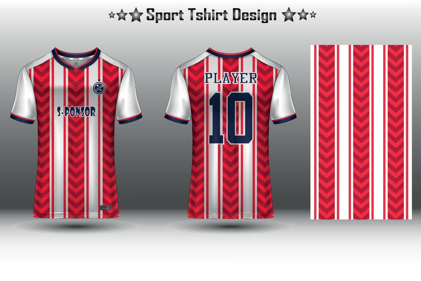 Soccer jersey mockup football jersey design sublimation sport t shirt design collection for racing, cycling, gaming, motocross vector