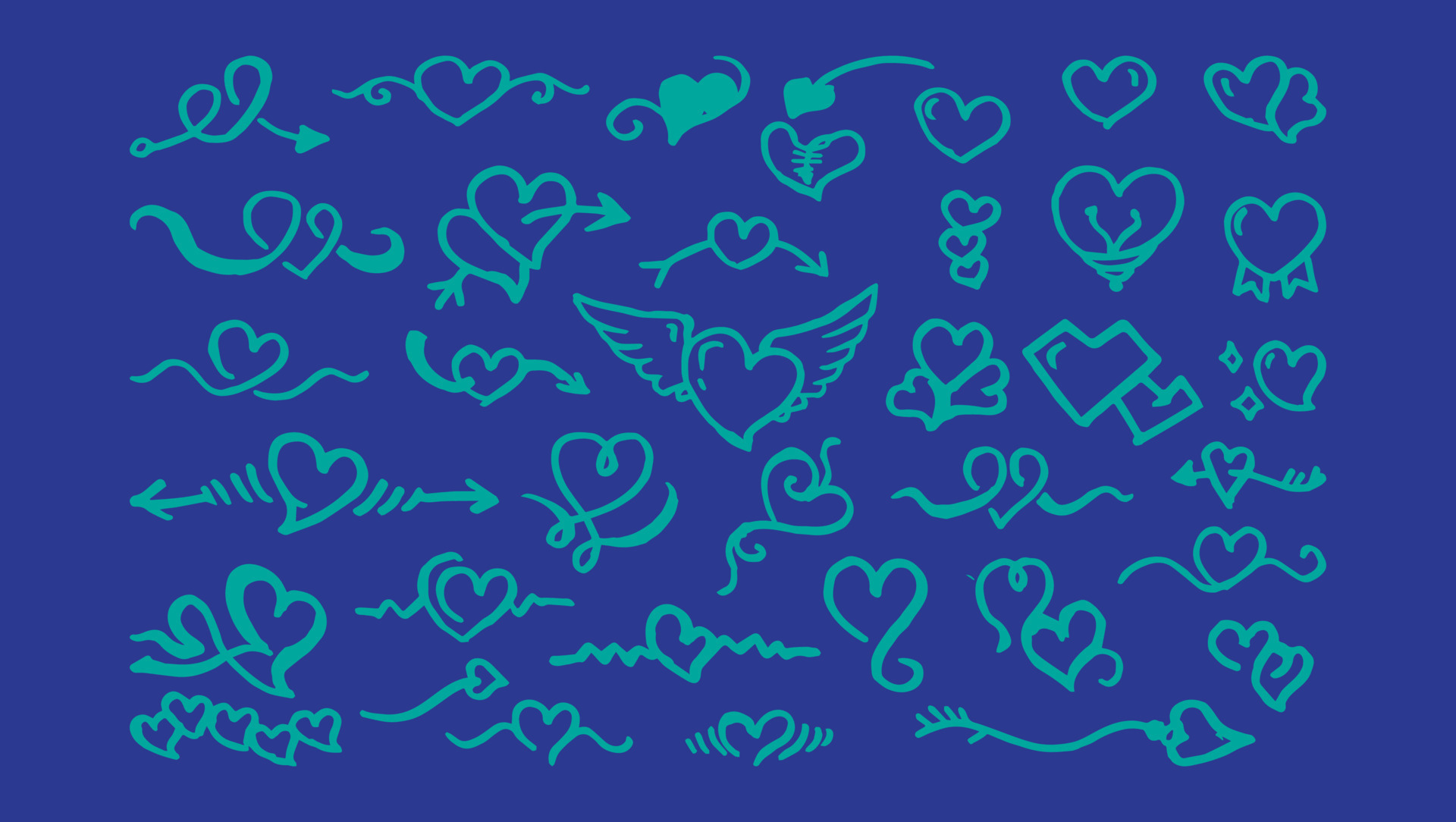 Cute doodle love vector collection Set 11877229 Vector Art at Vecteezy