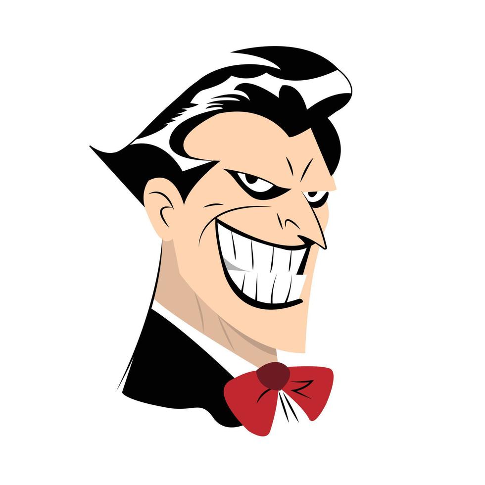 noble man face mascot vector