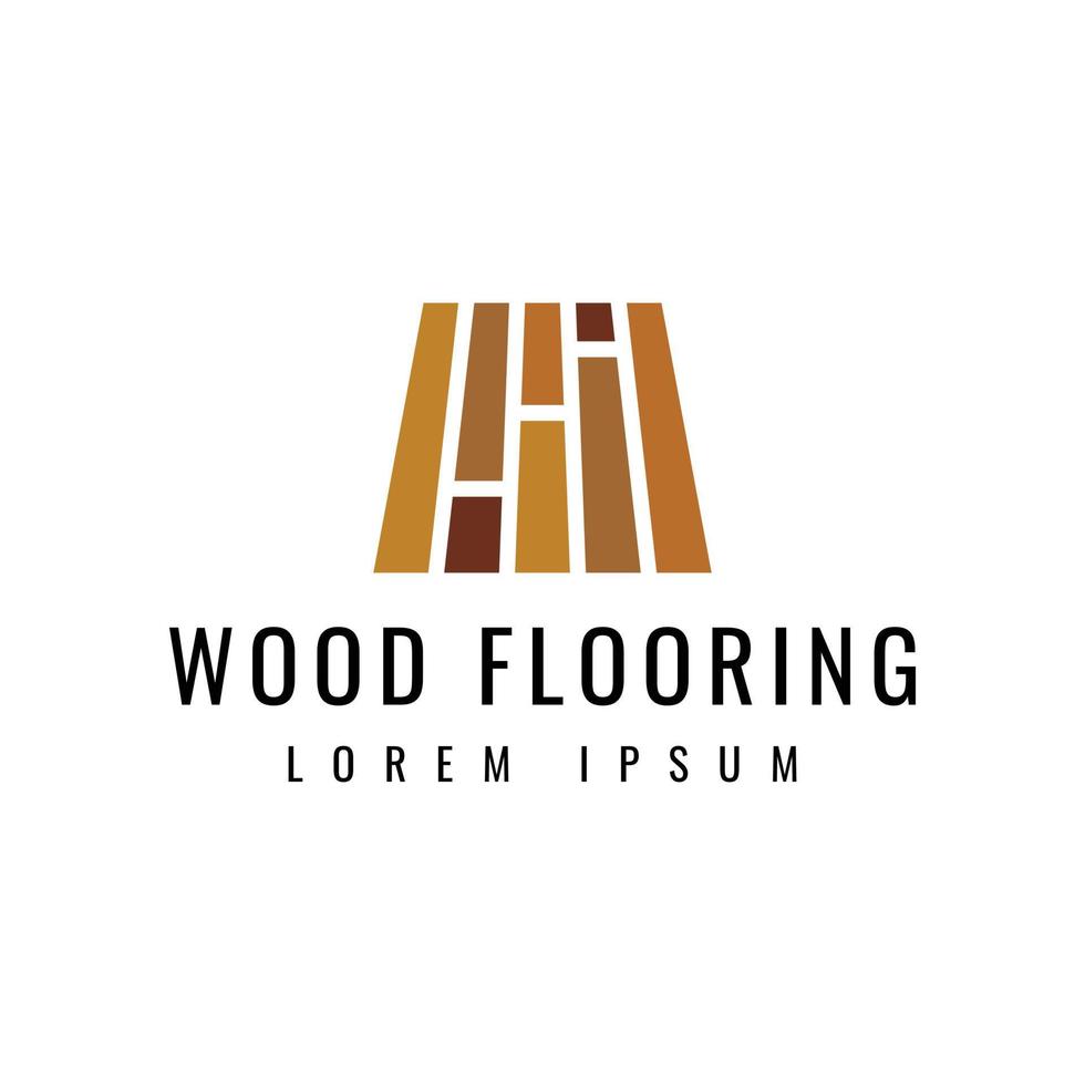 wood flooring logo design vector