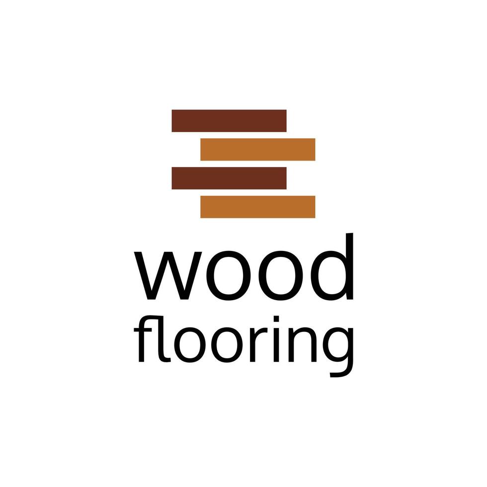 wood flooring logo design vector