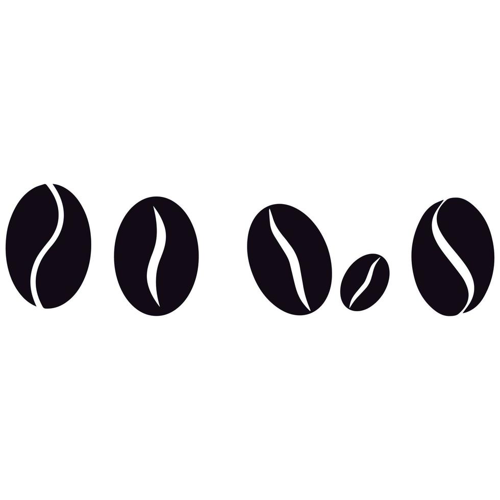 Coffee bean icon. Coffee bean vector design