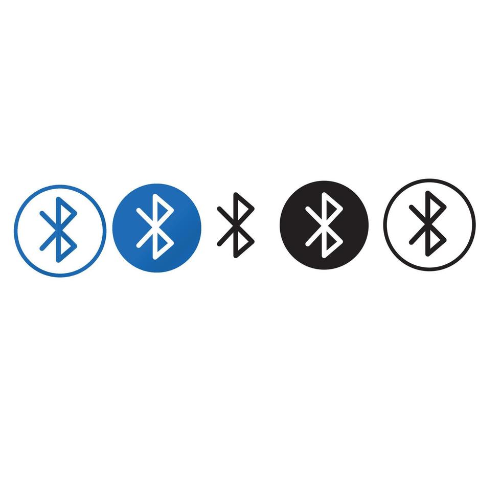 diseño de vector de icono de bluetooth