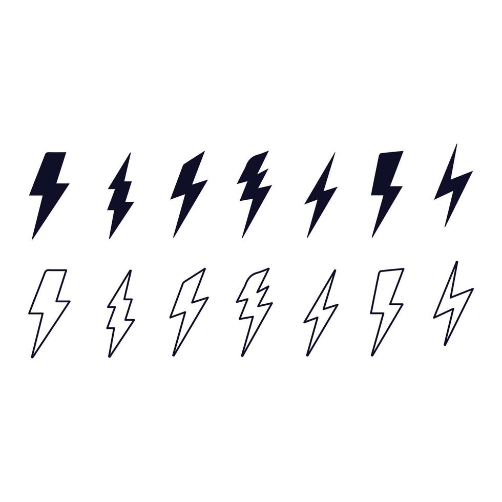 lightning icon vector design