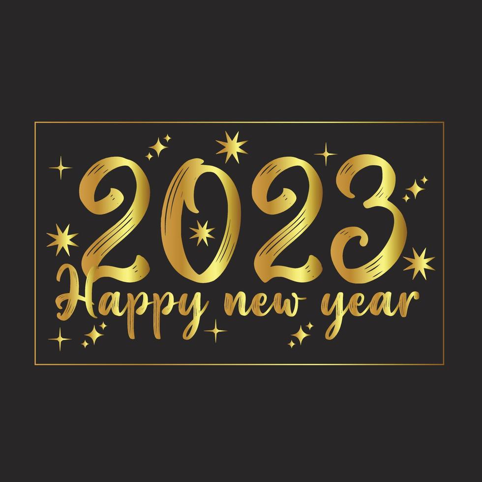 2023 happy new year banner vector design