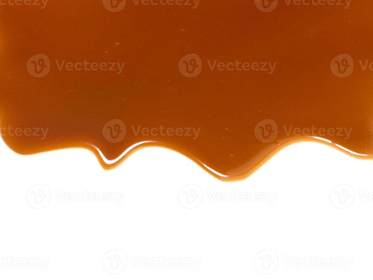 sauce caramel sweet isolated on white background photo
