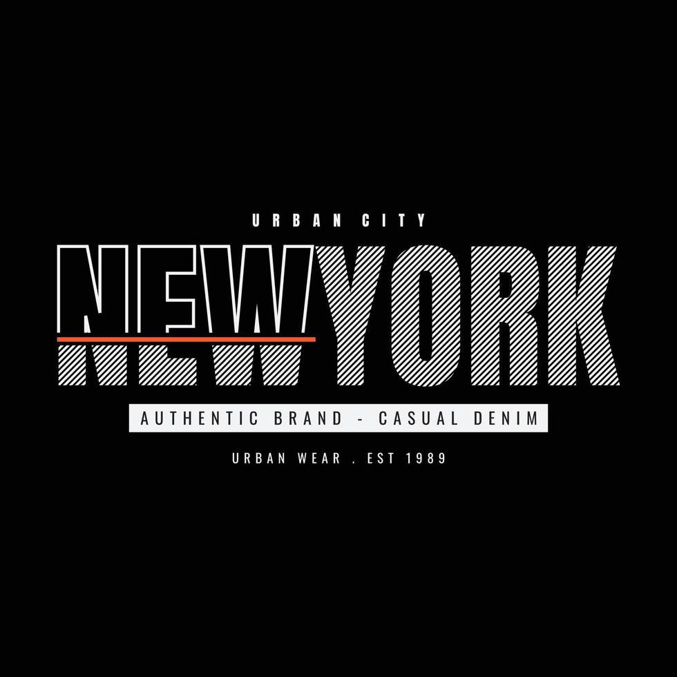 tipografía de ilustración de brooklyn de nueva york para camisetas, afiches, logotipos, pegatinas o prendas de vestir vector