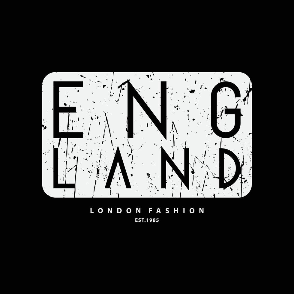 England t-shirt and apparel design vector