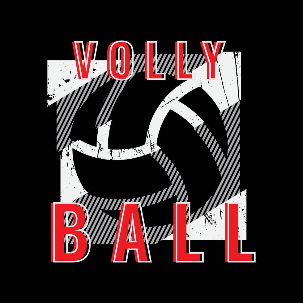 tipografía de ilustración de voleibol. perfecto para el diseño de camisetas vector