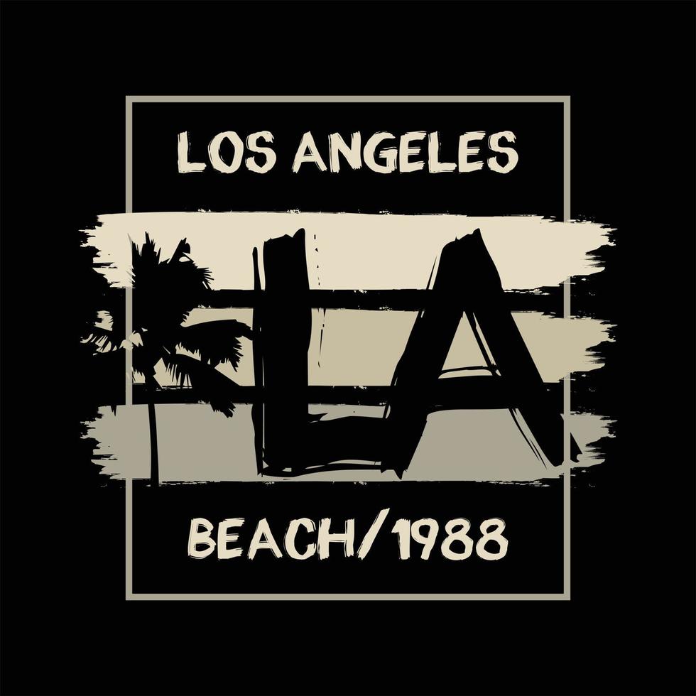 Los angeles illustration typography. perfect for t shirt design vector