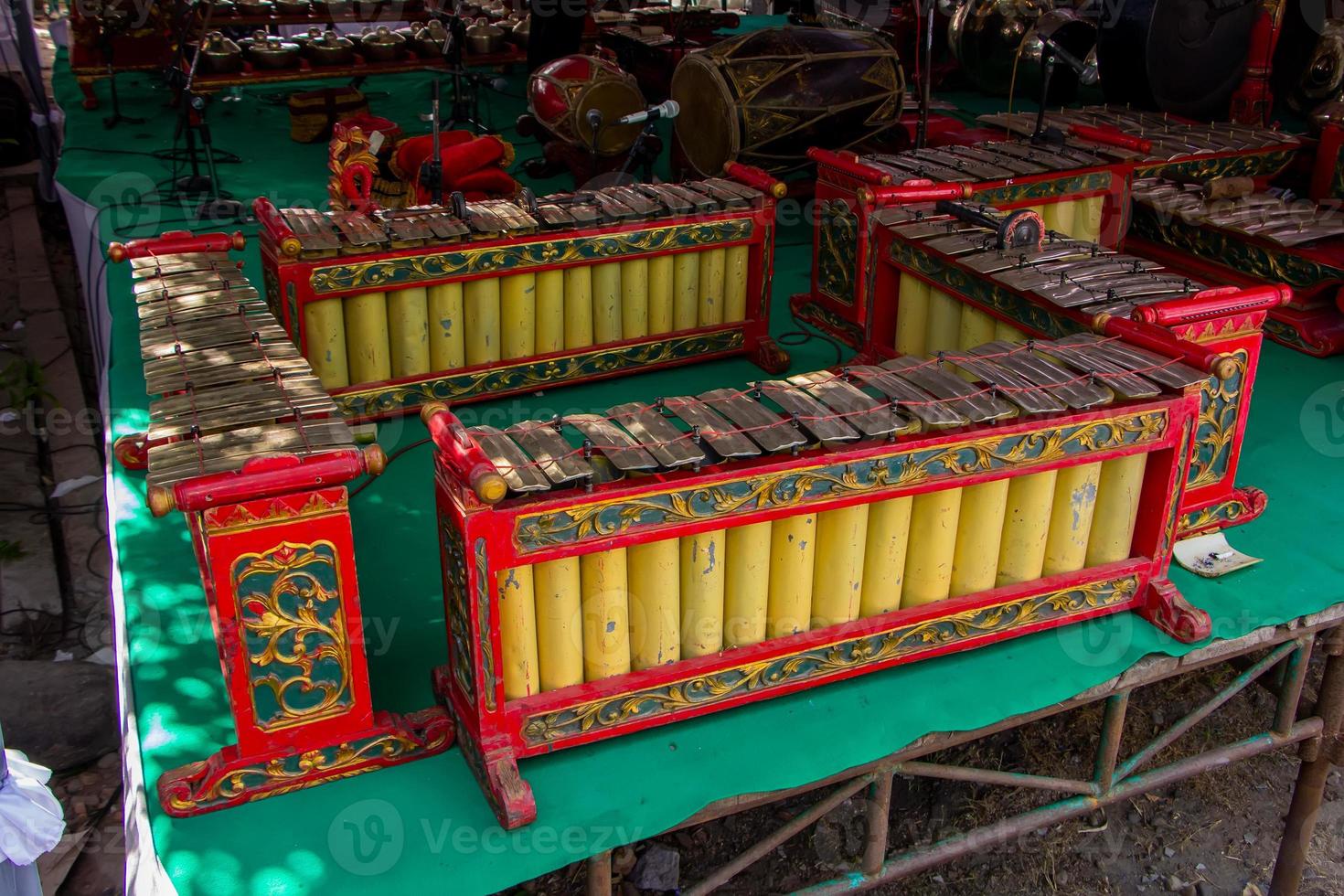 GAMELAN. Indonesian Javanese musical instrument photo