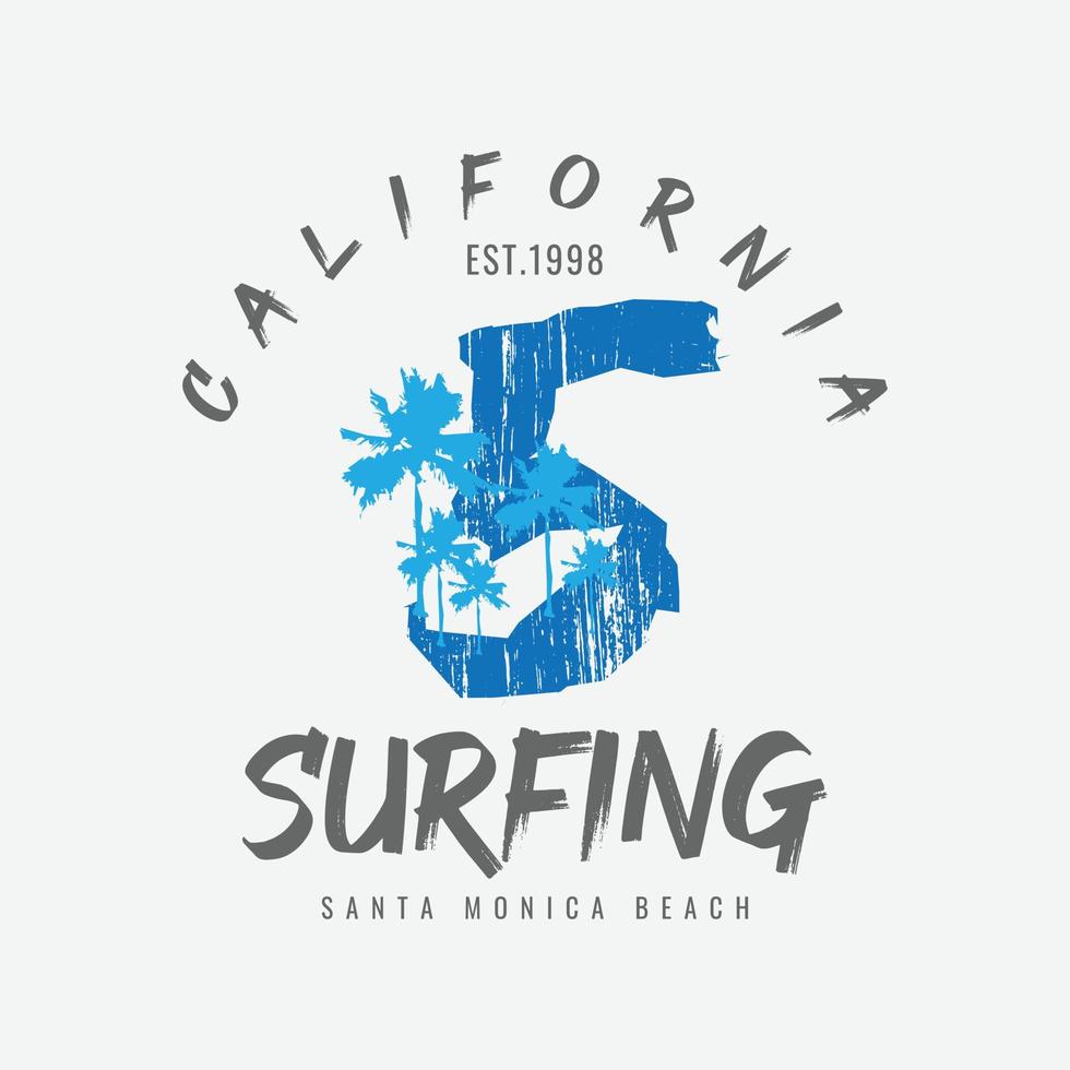 tipografía de ilustración de california. perfecto para el diseño de camisetas vector