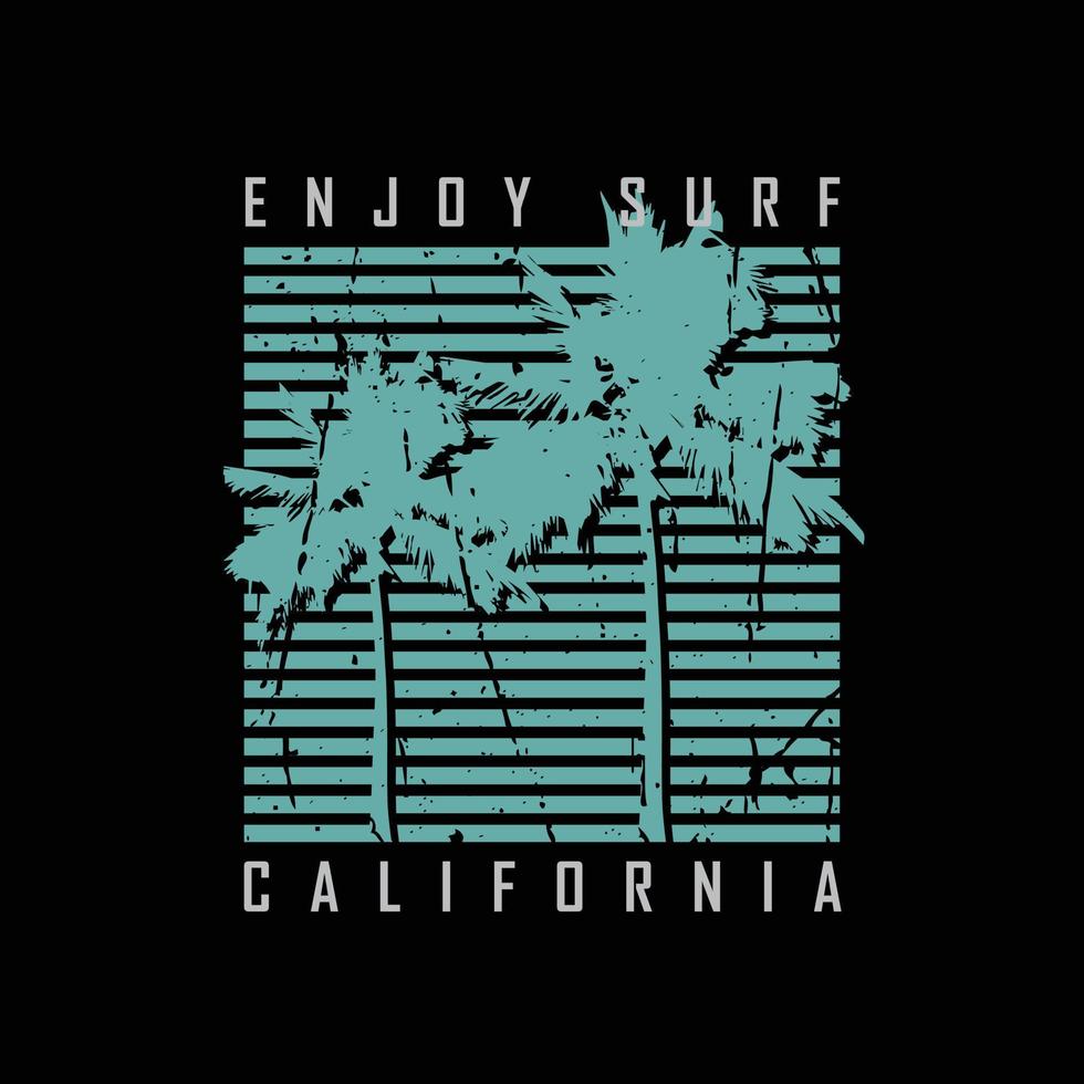 tipografía de ilustración de california. perfecto para el diseño de camisetas vector