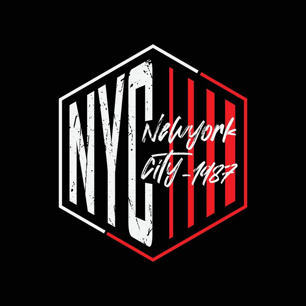 New york Brooklyn illustration typography. perfect for t shirt design vector