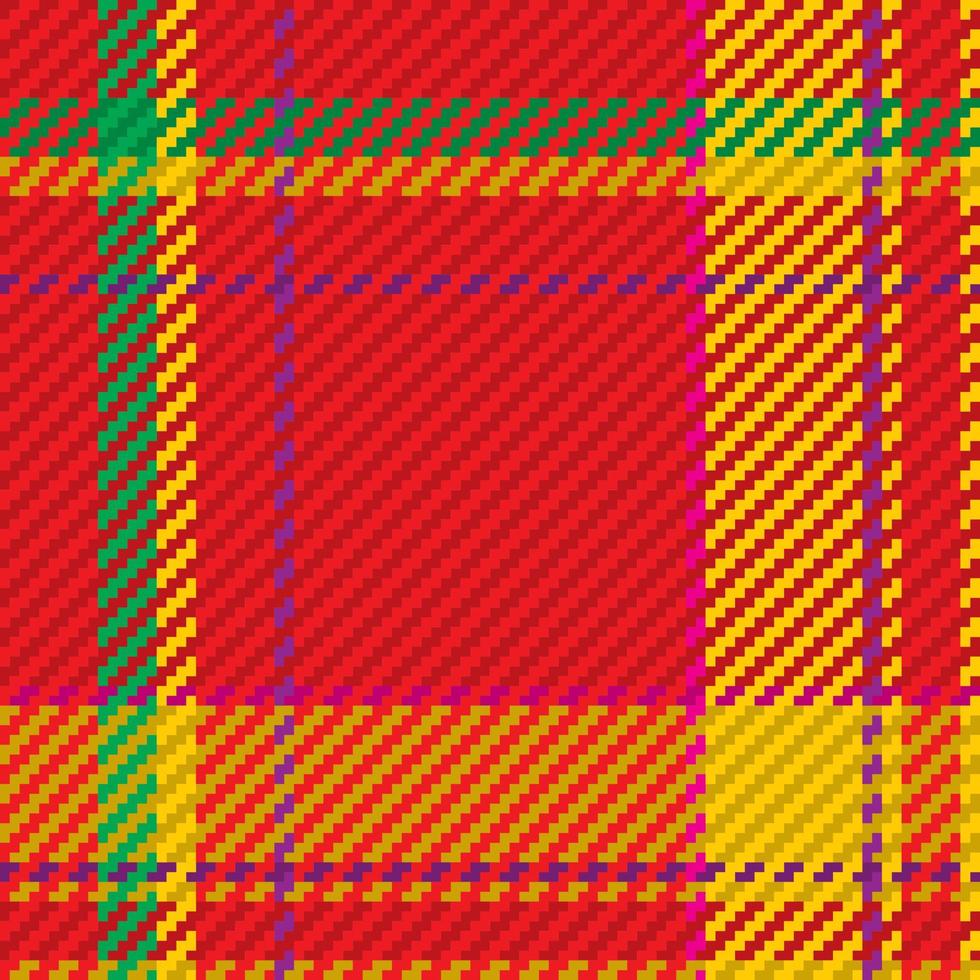 Seamless pattern of scottish tartan plaid. Repeatable background with check fabric texture. Vector backdrop striped textile print.